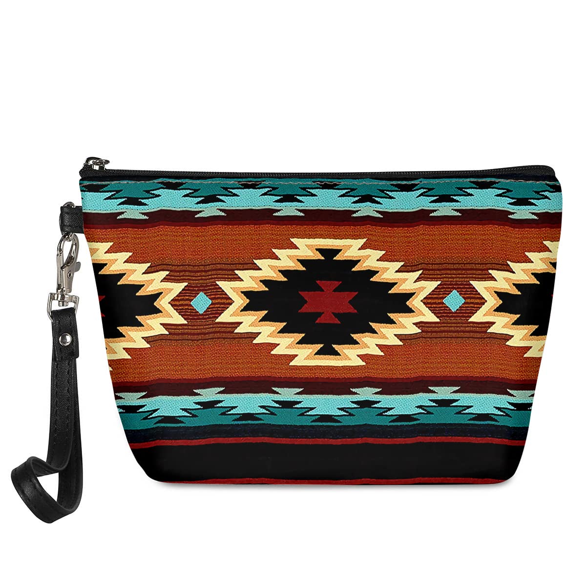 Aztec Tribal Makeup Bag - Waterproof Travel Cosmetic Organizer for Women & Men | Perfect for Gym & Vacation