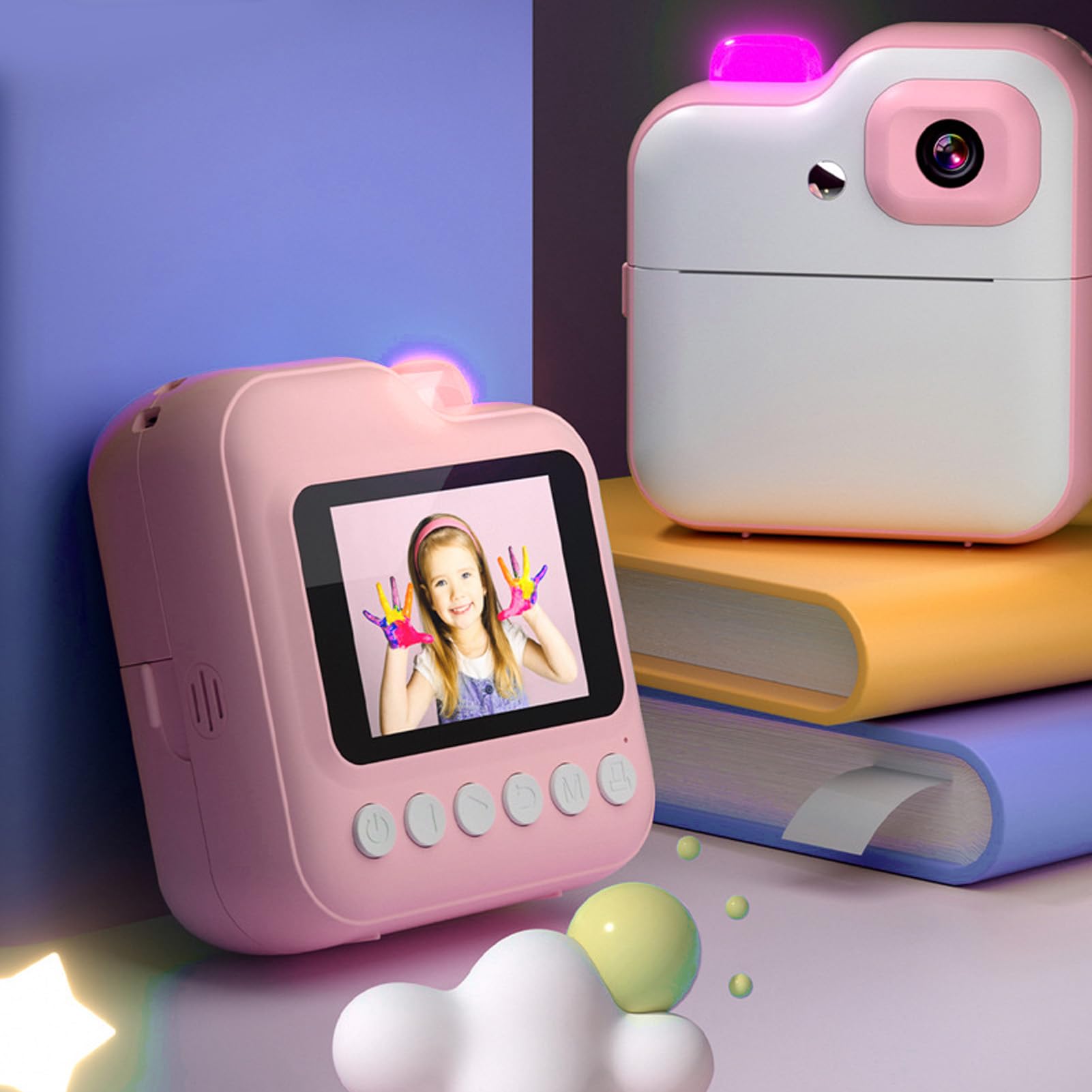 48MP Kids Instant Print Camera with Selfie Mode - 2.4