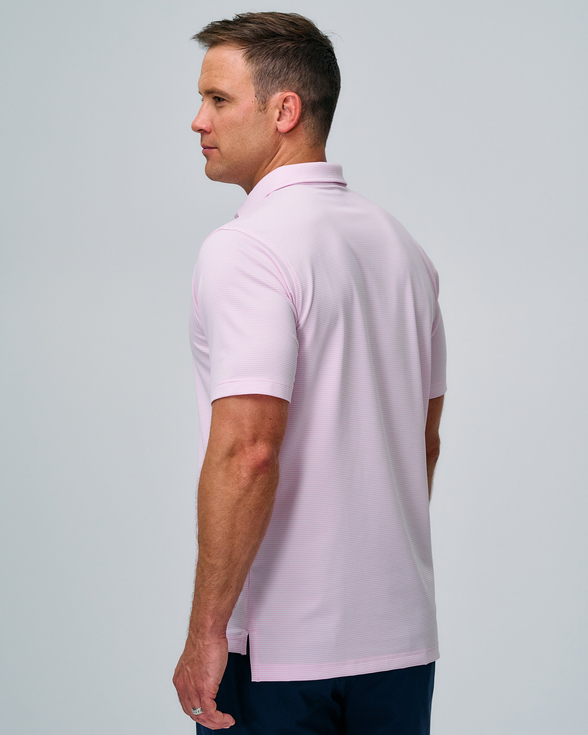 Bryant Stripe Polo Shirt for Men - Classic Cotton Casual Wear for Office, Golf & Outdoor Activities