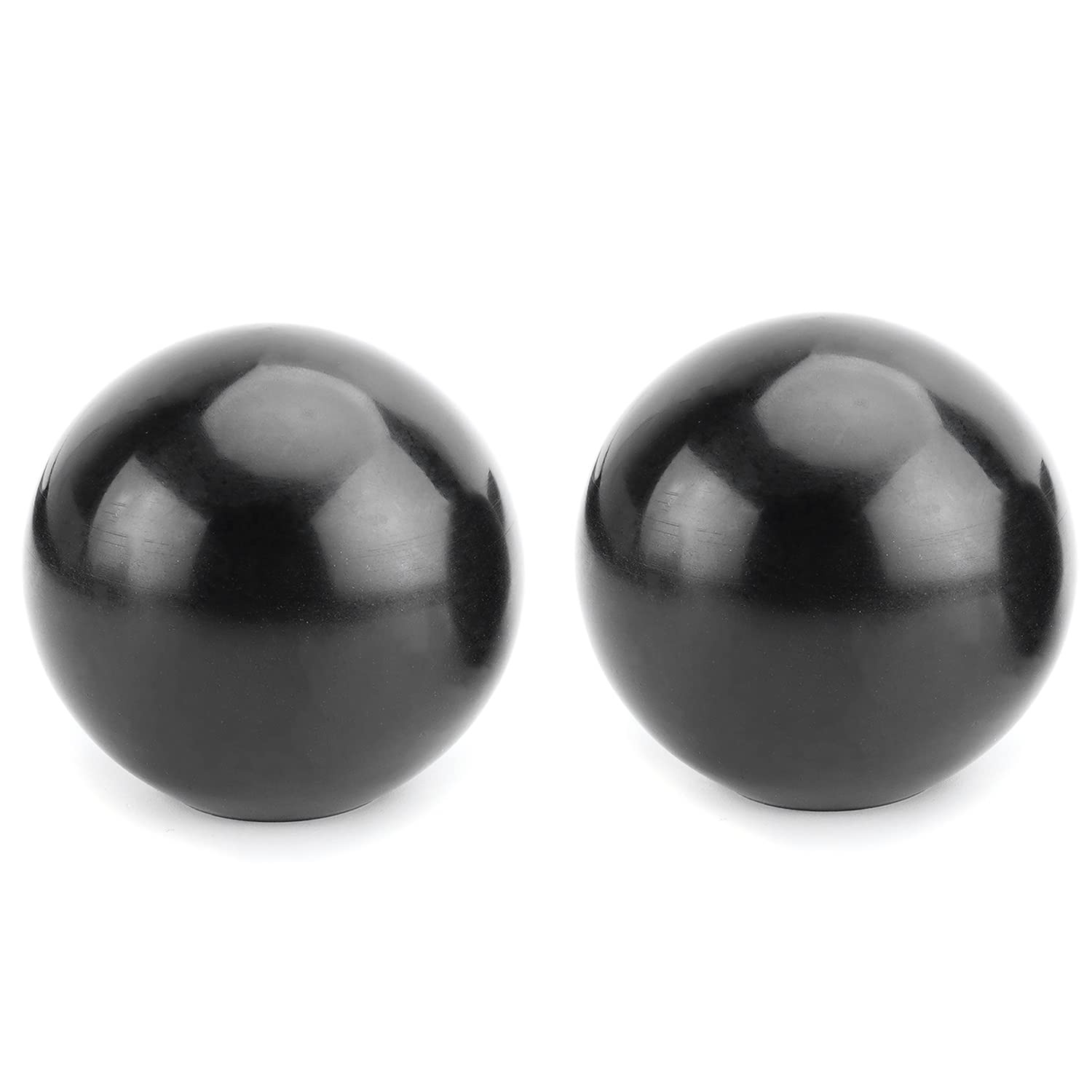 Bettomshin 4Pcs Black Bakelite Ball Knob with M20 Female Thread - 20mm Diameter Thermoset Spherical Handle, No Twist Design for Lawn Mowers, Exercise Equipment & Industrial Machinery - Smooth Rim for Comfortable Grip in Workshops, Garages and Outdoor Applications