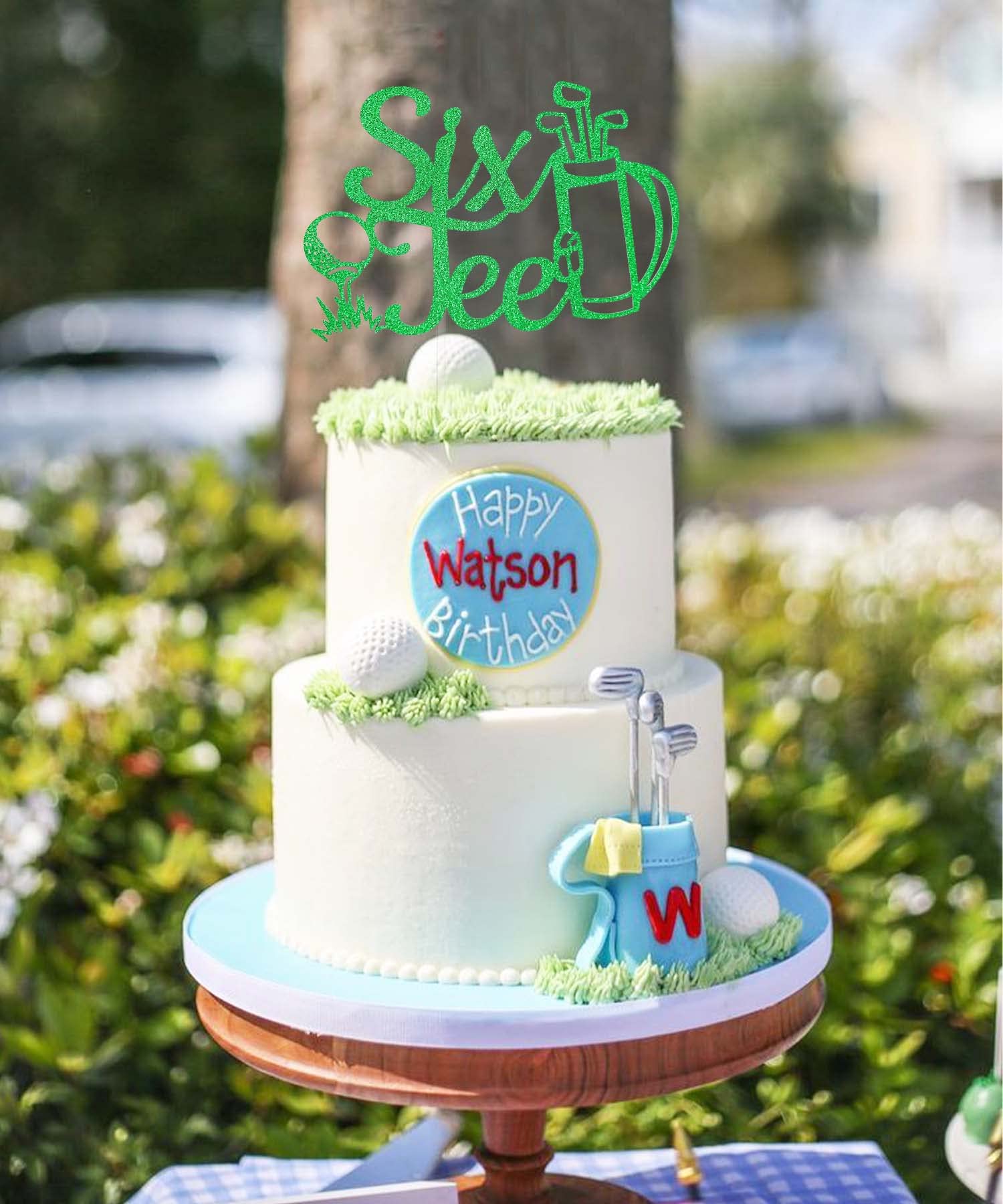 60th Birthday Cake Topper - Golf Theme Decorations for 60 Sixty Sign, Funny Golf Party Supplies & Favors for Golfer Fans | Perfect for Golf Retirement Parties, Milestone Celebrations & Sports-Themed Events