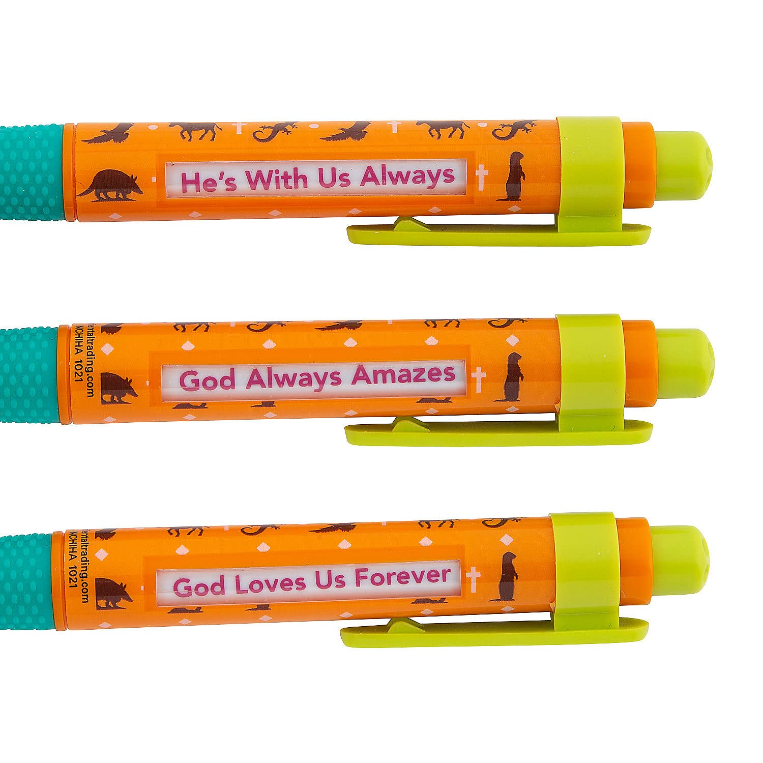 VBS Message Pens Set - Colorful Bible Verse Pens for Kids' Church Activities