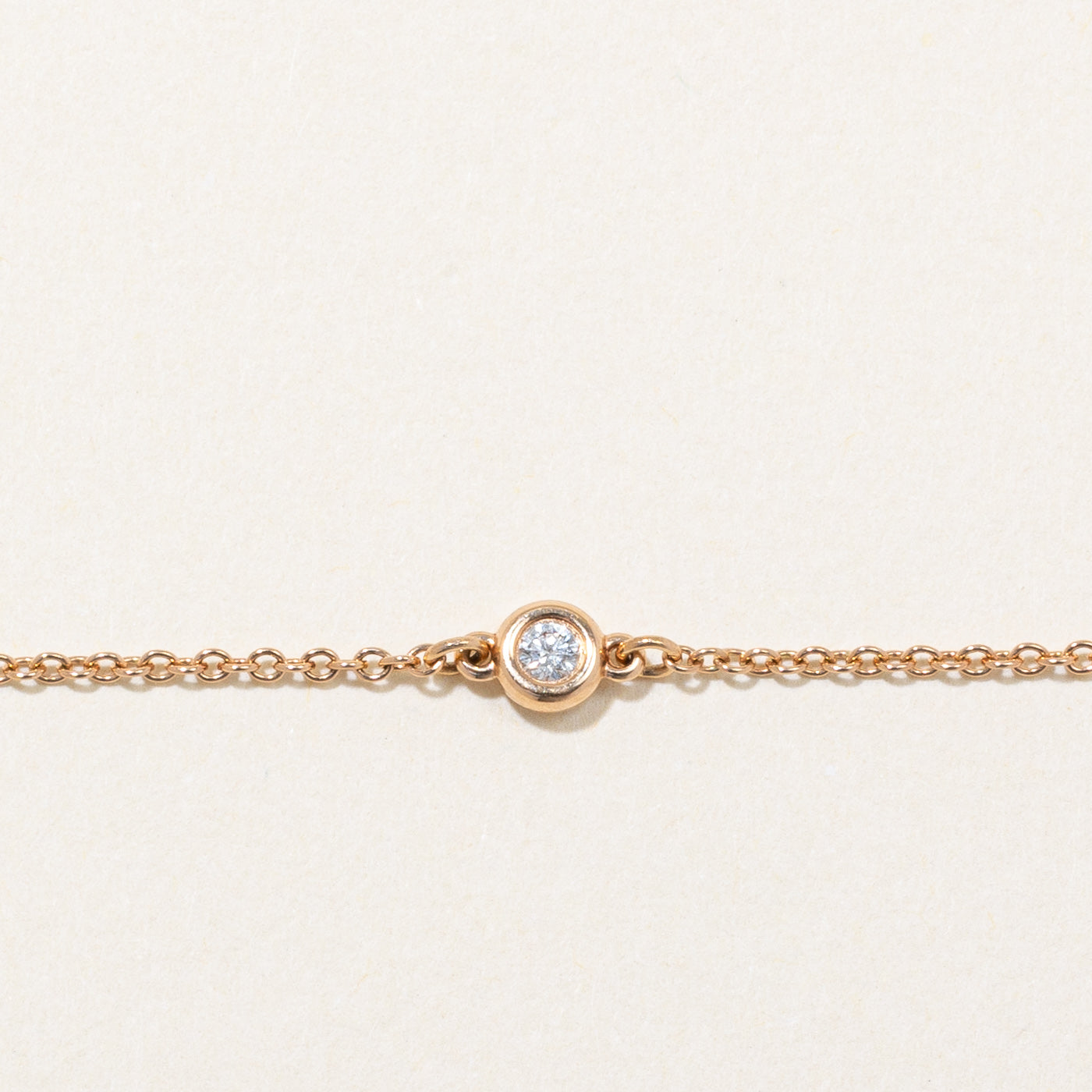 Tiffany & Co Elsa Peretti Diamonds By The Yard Bracelet - 0.07ct Diamond Tennis Bracelet in Sterling Silver | Perfect for Weddings, Anniversaries & Special Occasions
