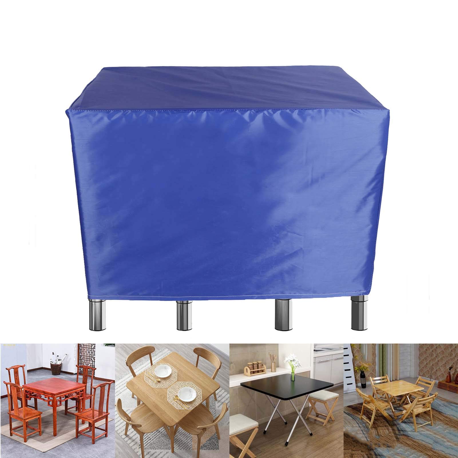 Waterproof Rectangular Patio Furniture Covers 121x54x35 Inch - Outdoor Garden Table & Chair Set Protector, Dustproof Windproof Heavy Duty Cover for All Weather Use - Perfect for Backyard, Deck, and Poolside Furniture Protection
