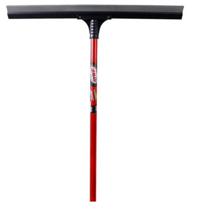 Libman 24-Inch Soft Rubber Squeegee with Comfort Grip Handle - Heavy Duty Window, Shower Glass, and Floor Cleaning Tool for Home & Commercial Use