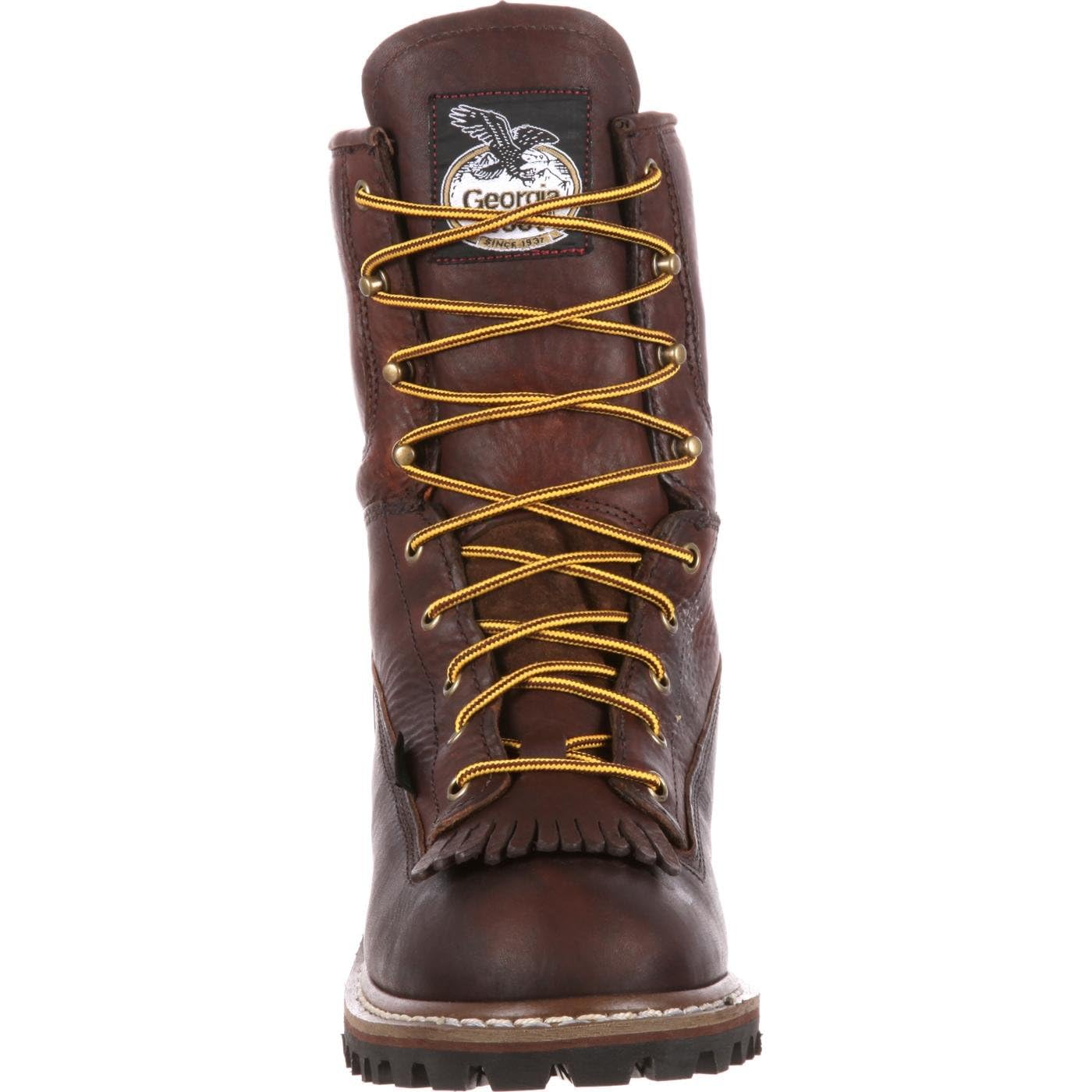 Georgia Boot Men's Waterproof Logger Work Boots - Steel Toe, Slip Resistant, Insulated for Construction, Hiking & Outdoor Work