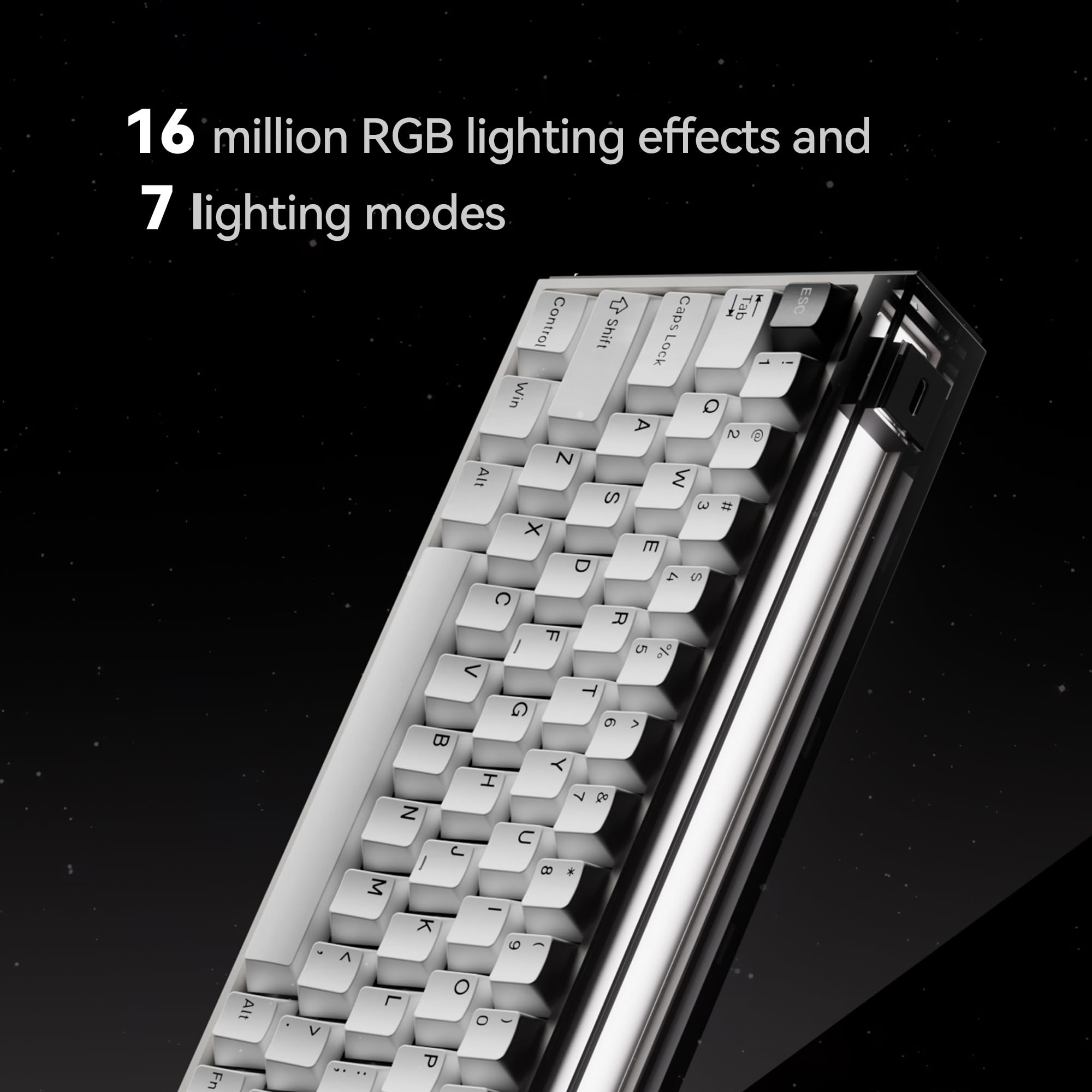 MelGeek MADE68 Gaming Keyboard - Hall Effect Magnetic Switches, RGB, Hot-Swappable for PC Gaming & Typing