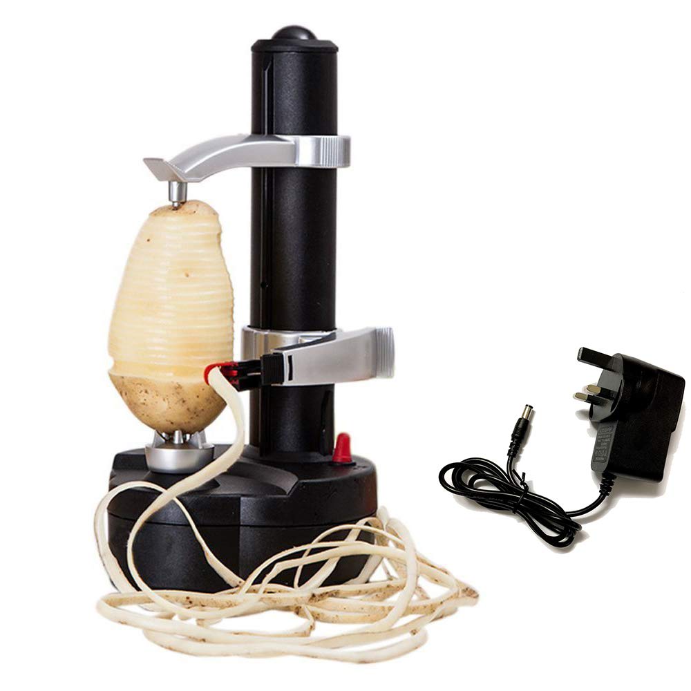 Automatic Electric Potato Peeler - Rotating Apple & Vegetable Peeling Machine for Kitchen - Efficient Fruit & Potato Cutter Tool - Perfect for Meal Prep, Home Cooking & Commercial Use
