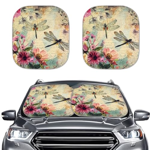 Dragonfly Floral Beige