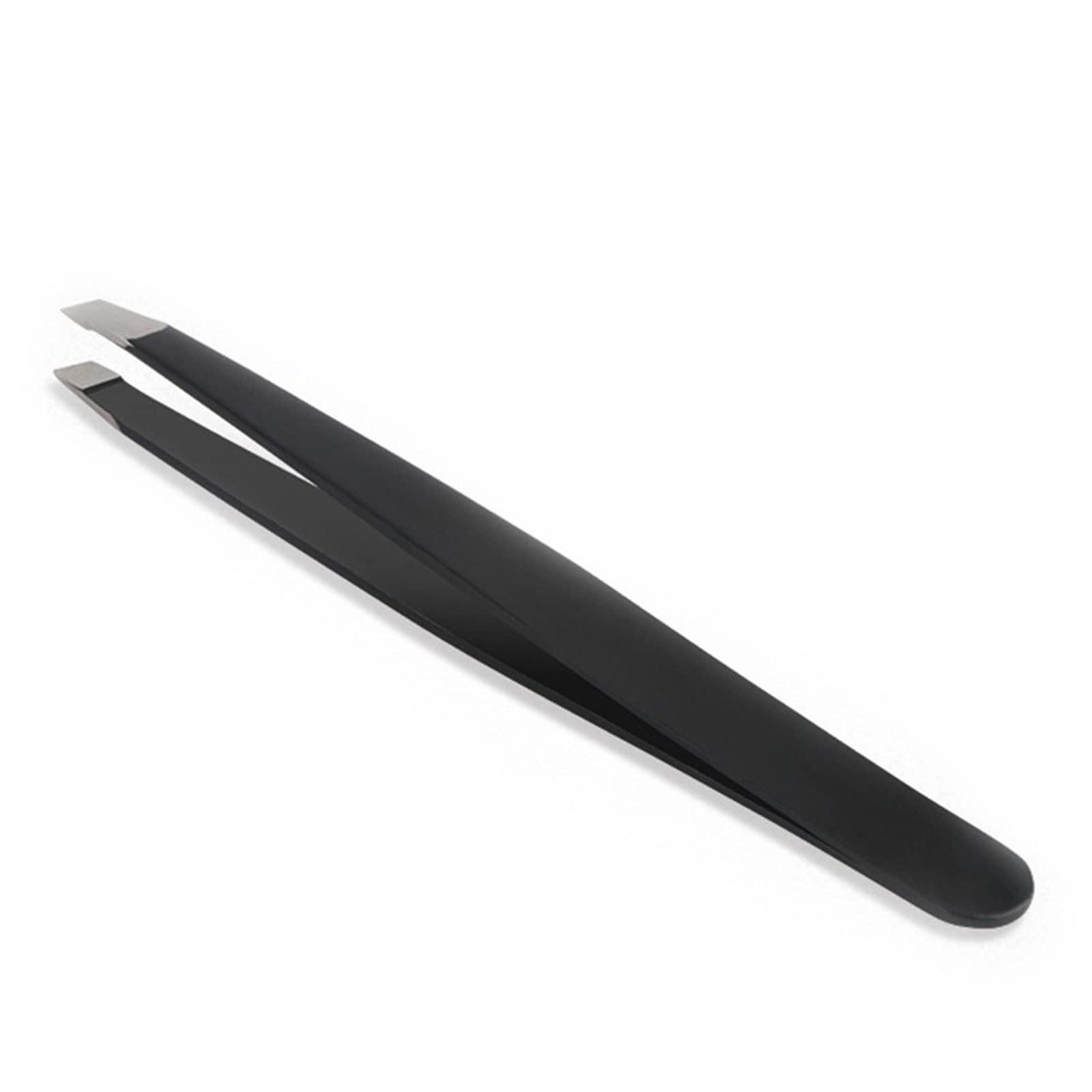 Professional Stainless Steel Eyelash & Eyebrow Tweezers for Hair Removal - 1pc Pink Beauty Makeup Tool for Lash Extensions, Brow Shaping & Precision Grooming - Perfect for Salons, Home Use & Travel Makeup Kits