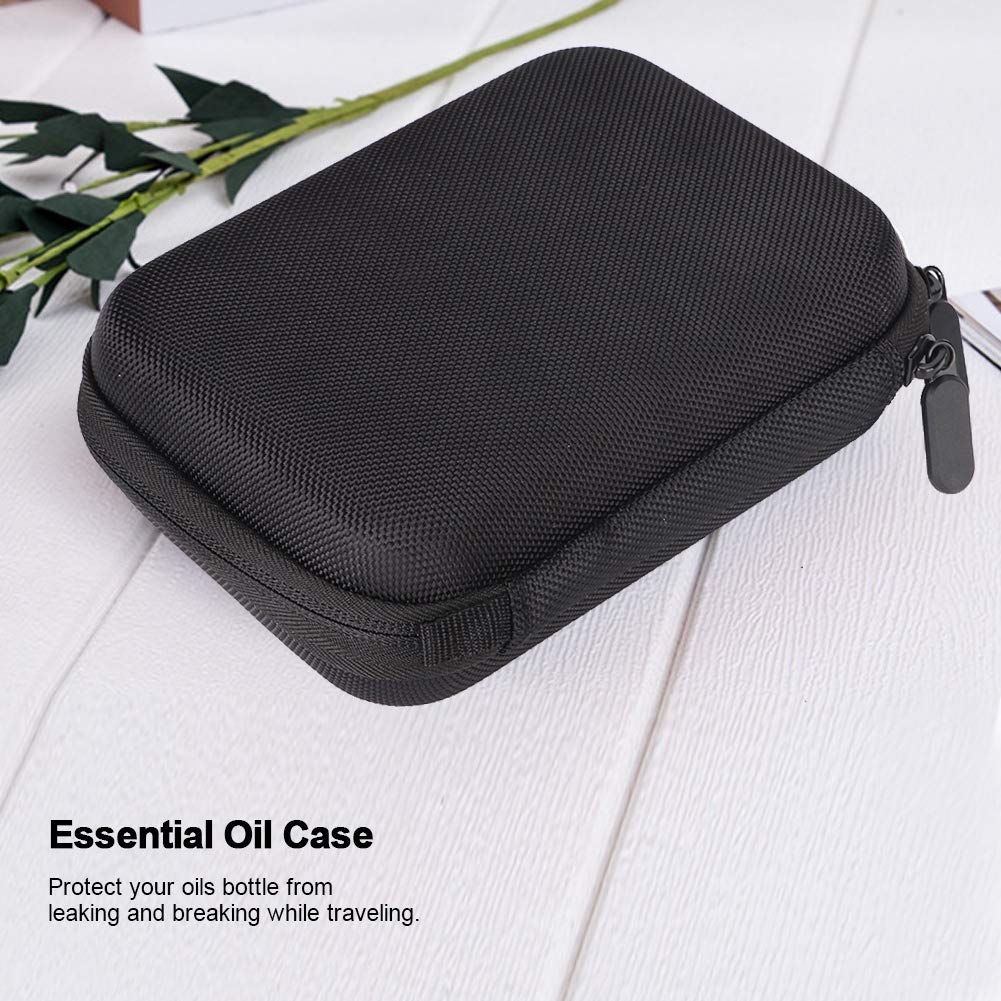 OUKENS Essential Oil Storage Case - 30 Bottle Travel Organizer for 1-3ml Essential Oils | Portable Aromatherapy Carrying Box | Perfect for Home, Travel & Spa Use