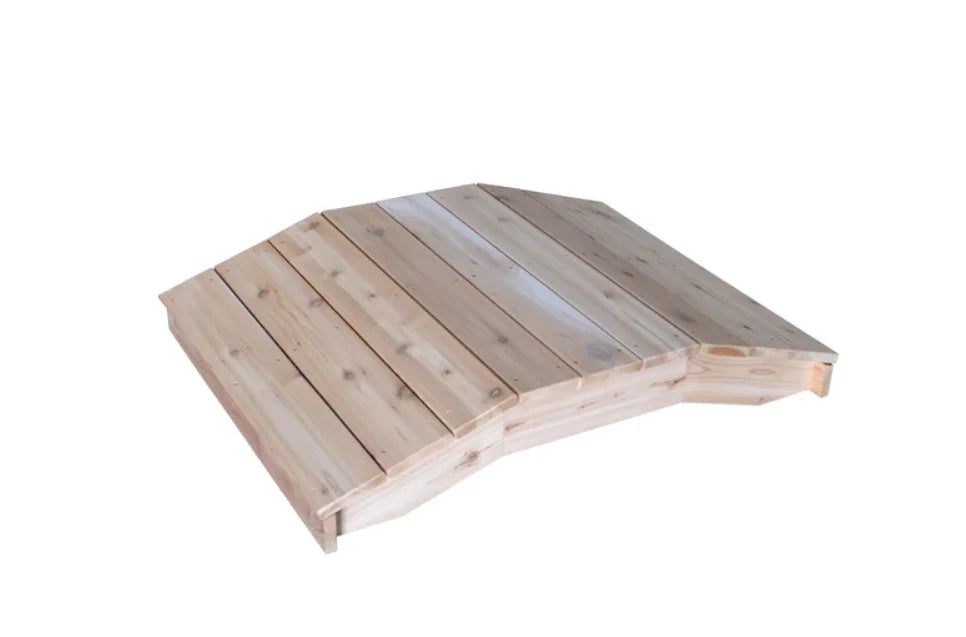 Premium Wooden Plank Bridge for DIY Projects, Garden Decor, and Model Train Scenes - Durable Natural Wood Miniature Bridge for Crafts, Landscaping, and Railroad Displays