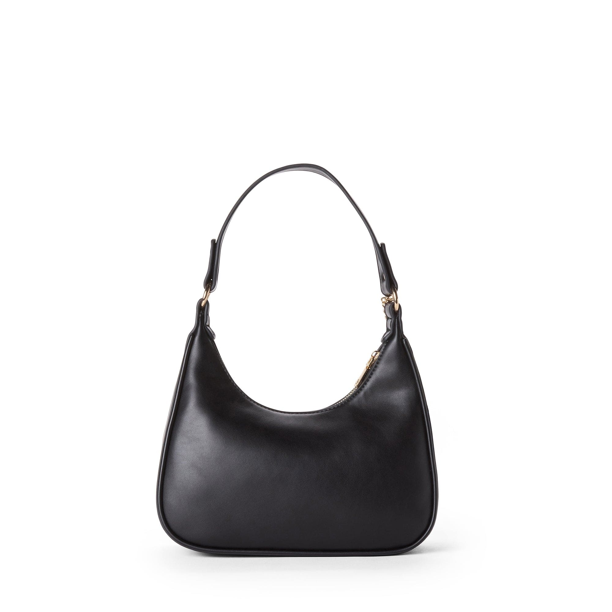 Charlie Vegan Leather Shoulder Bag for Women - Stylish & Durable Crossbody Purse | Perfect for Work, Travel & Everyday Use | Black