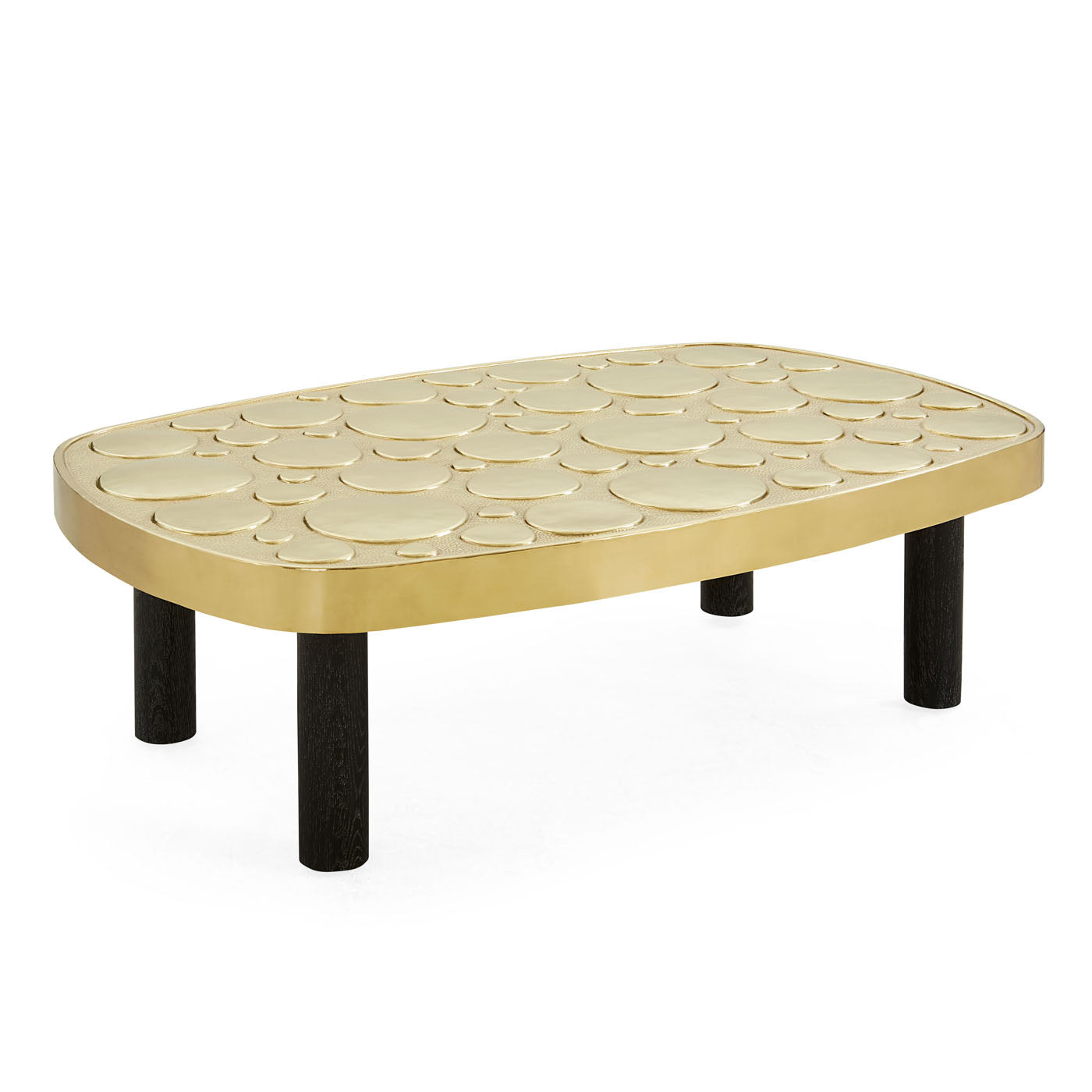 Modern Reform Pebble Cocktail Table - Sleek Round Coffee Table for Living Room, Lounge & Office - Perfect for Small Spaces & Contemporary Decor