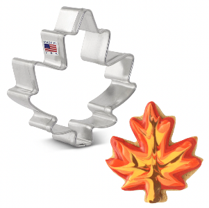 Ann Clark Mini Maple Leaf Cookie Cutter Set - Stainless Steel Fall Baking Decorations for Sugar Cookies, Pastries & DIY Crafts - Perfect for Thanksgiving, Halloween & Autumn Party Treats