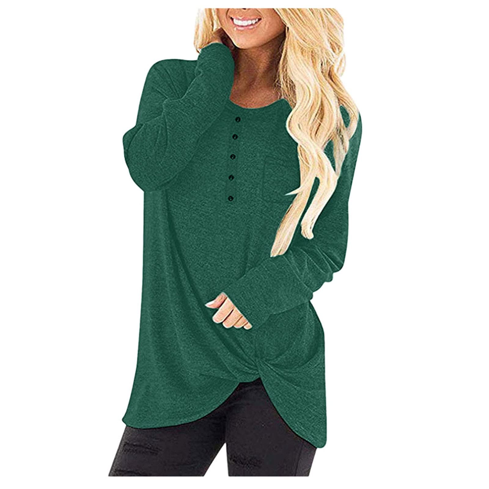 Smooto Women's Classic Fit Cape Sleeve Open Crewneck T-Shirt - Casual Blouse Top in Black & Green (Size M) | Perfect for Work, Date Night & Everyday Wear