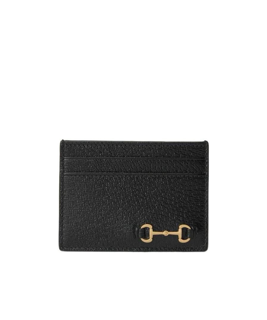 Gucci Horsebit Leather Card Holder for Men & Women - Slim RFID Blocking Wallet for Credit Cards & ID - Perfect for Travel, Business & Everyday Use