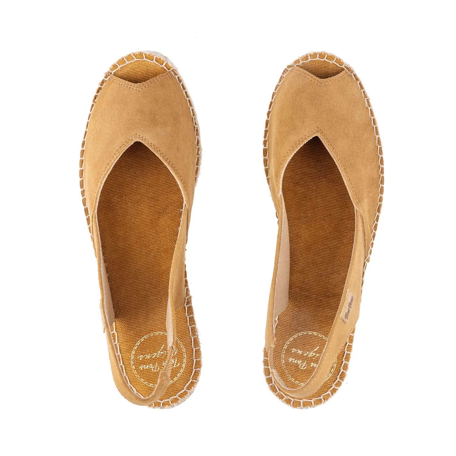 Women's Cushioned Suede Leather Wedge Espadrille Sandals - Bernia A | Comfortable Summer Shoes for Beach, Vacation & Casual Outings
