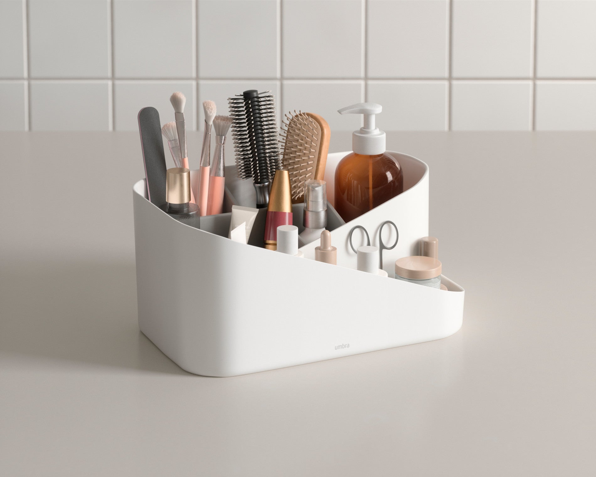 Glam Cosmetic Organizer - Acrylic Makeup Storage Case with Drawers for Vanity, Bathroom & Travel - Perfect for Organizing Lipsticks, Brushes & Skincare Products