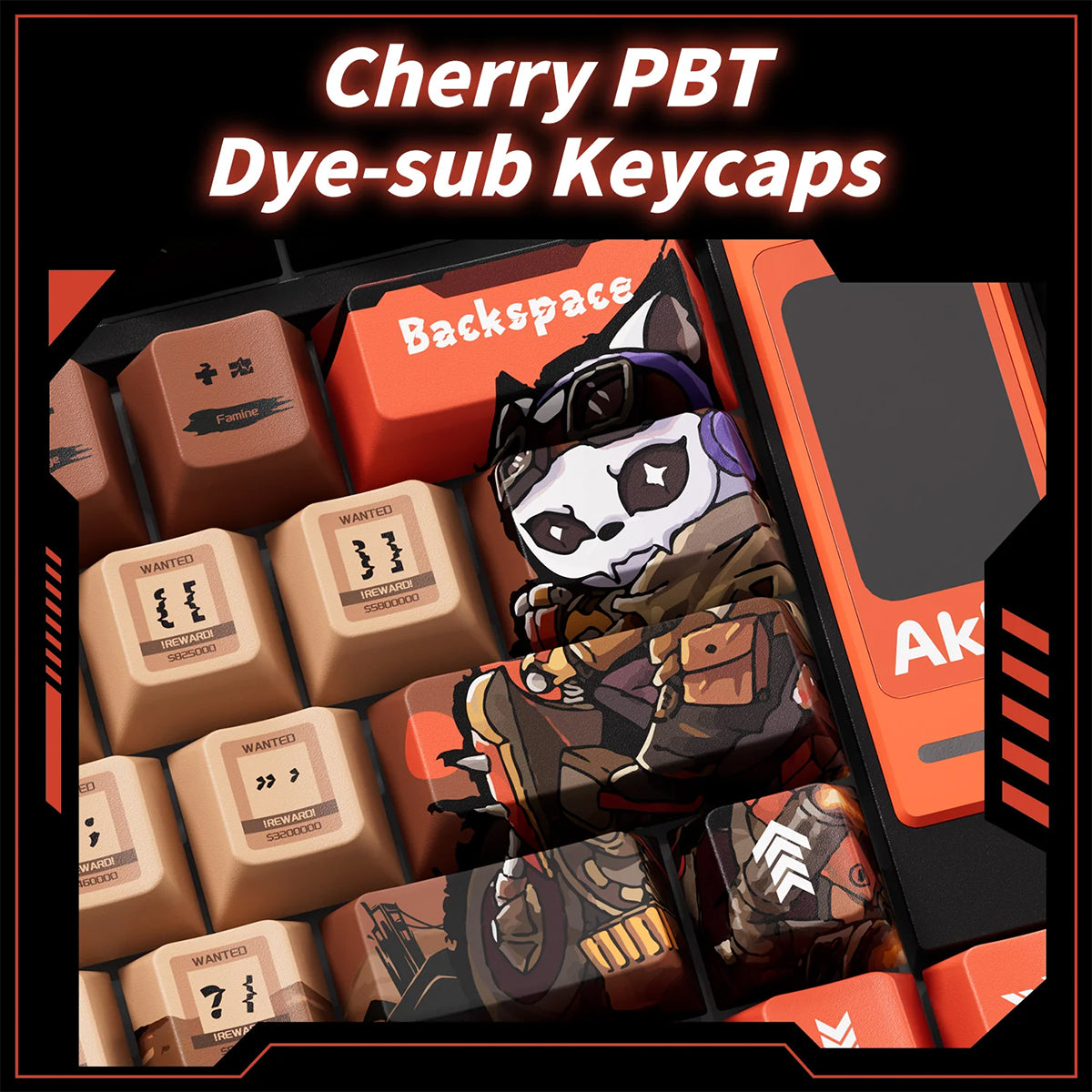 Akko 5098B Wasteland Survival Compact 1800 LCD RGB Wireless Mechanical Keyboard with Piano Pro V3 Switches - Perfect for Gaming, Office Work, and Programming