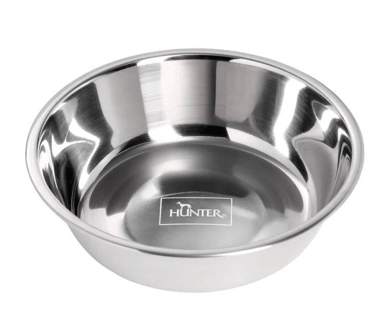 HUNTER Replacement Stainless Steel Dog Bowl Inserts - Durable Pet Food & Water Bowls for Dogs - Perfect for Indoor & Outdoor Use, Travel, and Kennels