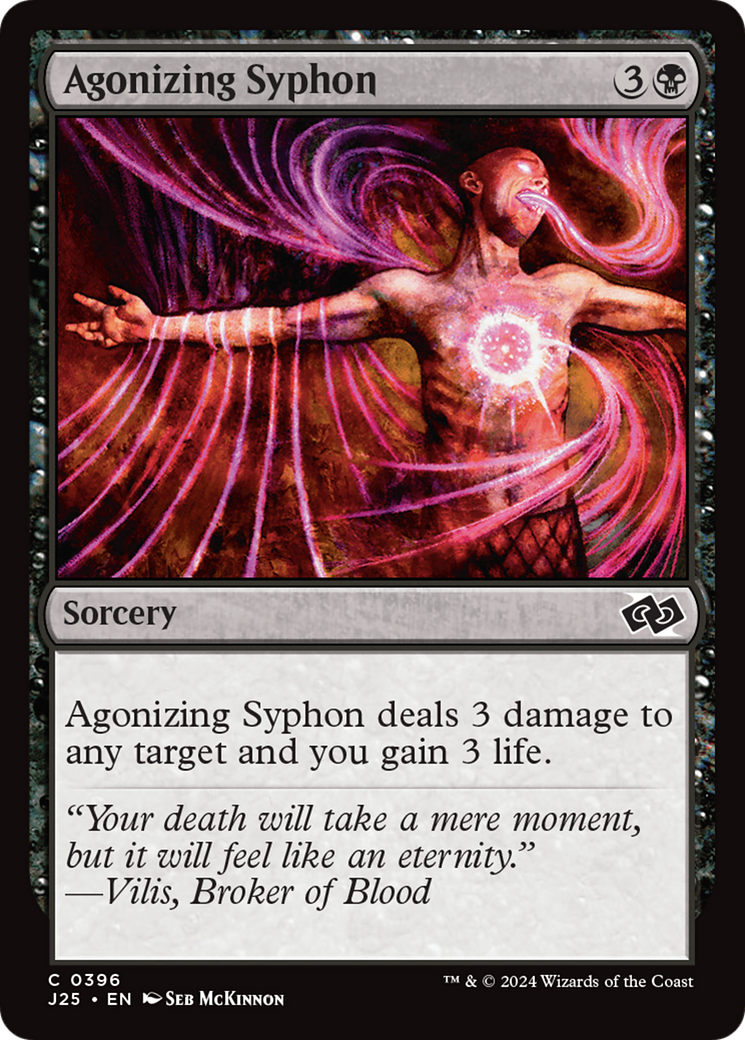 Agonizing Siphon - Magic The Gathering MTG Card [Foundations Jumpstart] - Perfect for Commander, Modern & Casual Play