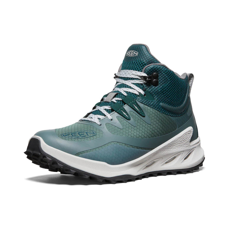 Women's Zionic Mid WP Waterproof Hiking Boots - Dark Forest/Sea Moss Color for Outdoor Adventures & Trail Running