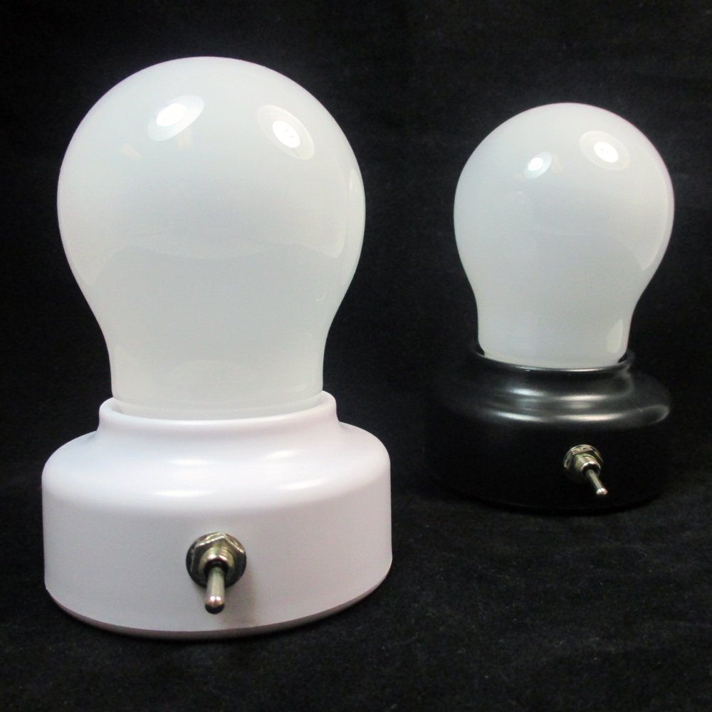 4 Pack LED Light Bulbs - Battery Operated Portable Closet Lights for Home, Kitchen, Cabinet, Wardrobe - Perfect for Night Lights, Under Cabinet Lighting & Dark Spaces