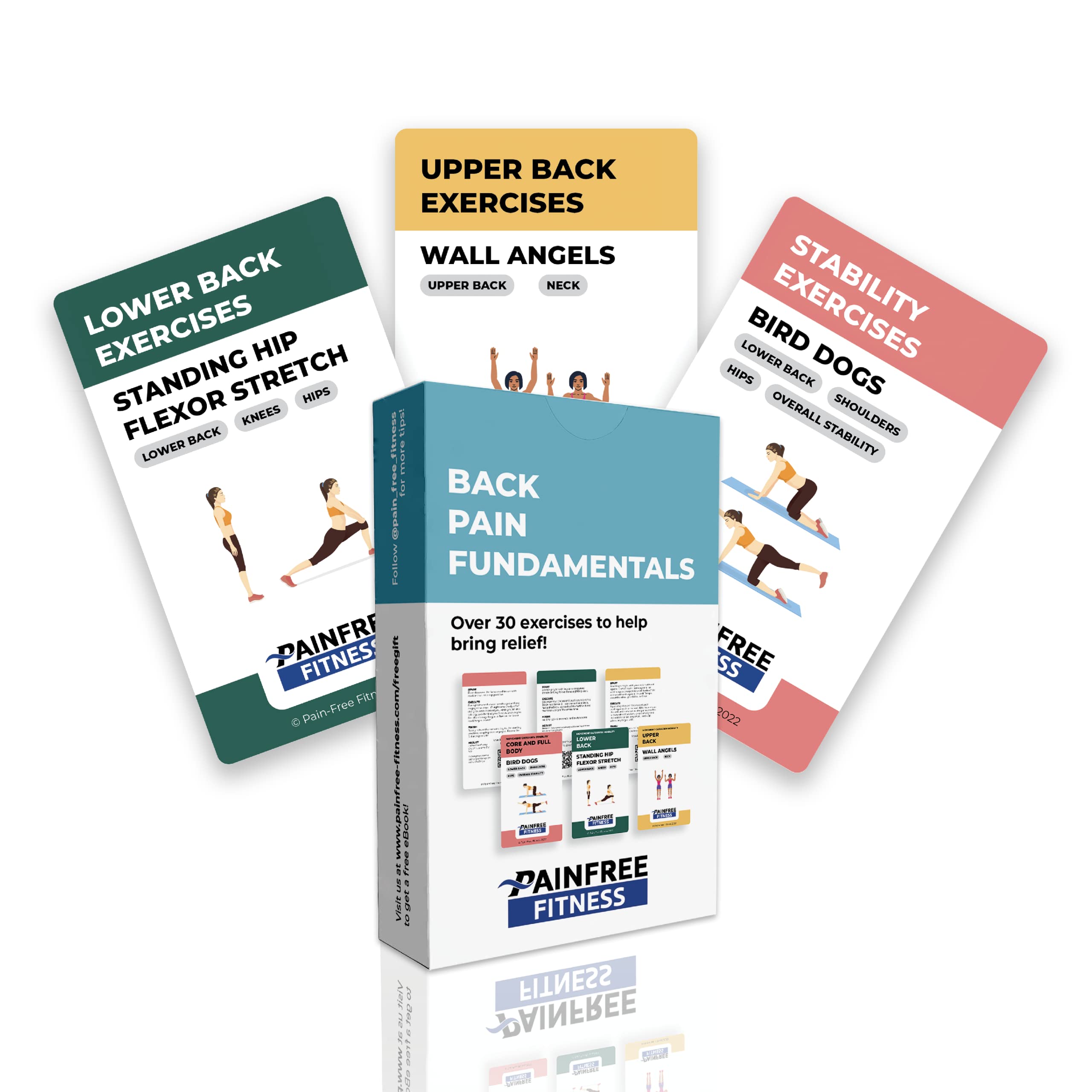 Exercise Flash Cards for Home Workouts - 50 Card Deck with Illustrated Moves for Women & Men - Perfect for Yoga, HIIT, and Strength Training