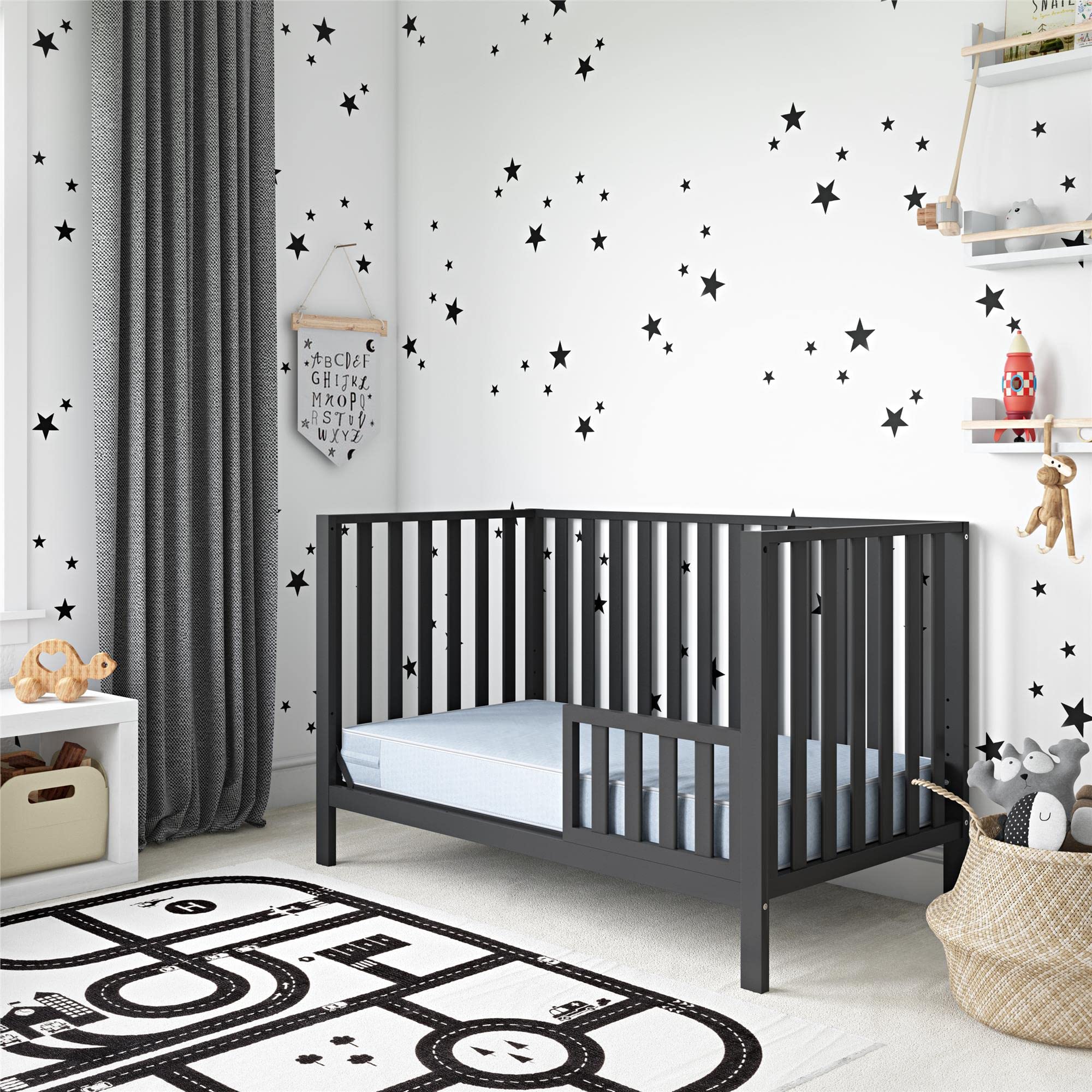 Safety 1st Heavenly Dreams Waterproof Baby Crib Mattress - Firm Support for Standard Cribs & Toddler Beds - Blue | Perfect for Nursery, Daycare & Travel Use