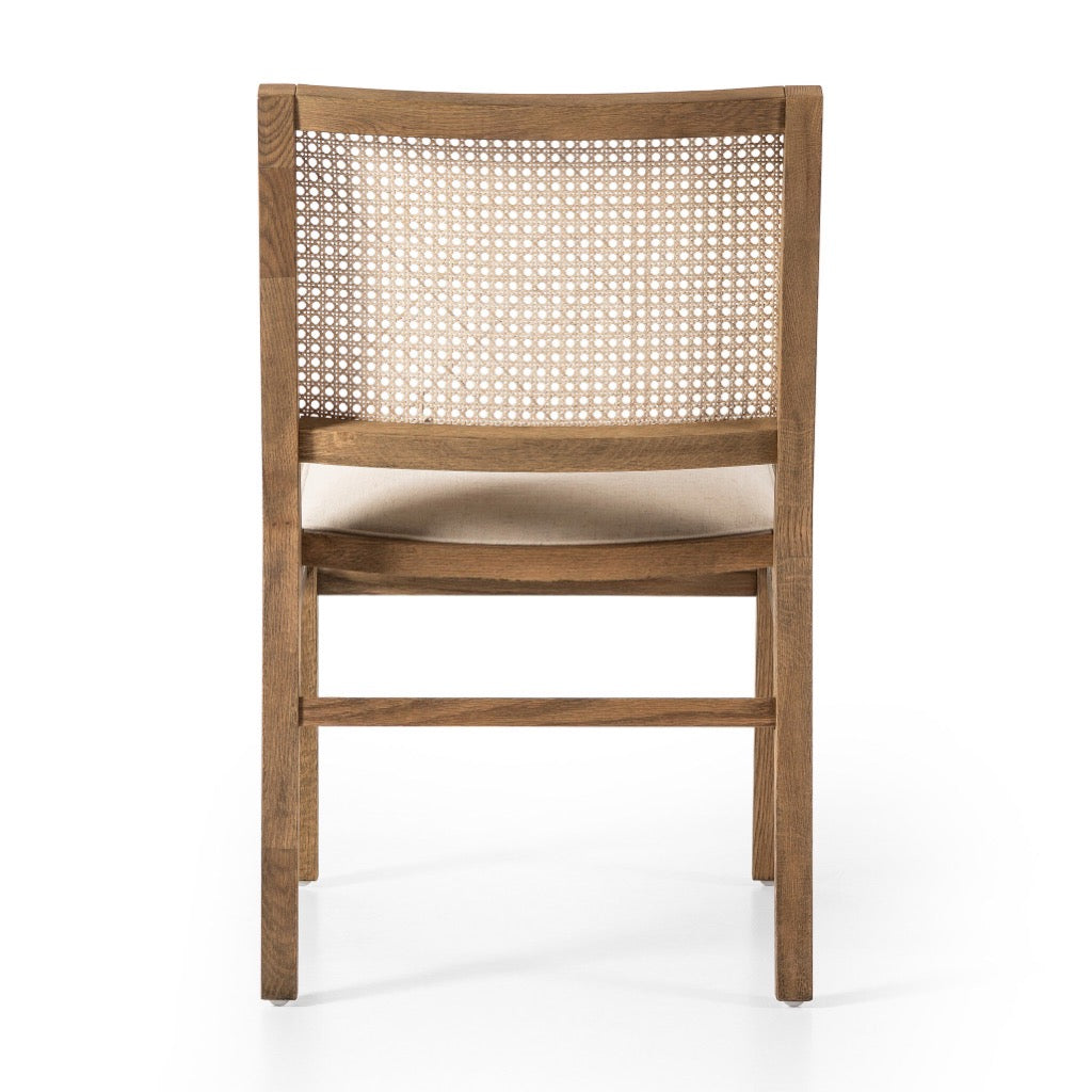 Sage Dining Chair - Savile Flax Upholstered Seat | Modern Farmhouse Style for Kitchen, Dining Room & Breakfast Nook