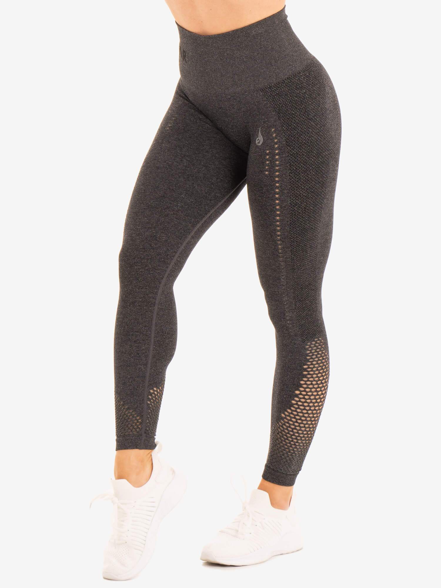 Seamless Staples Leggings - Charcoal Marl | High Waisted Yoga Pants for Women | Perfect for Workout, Running & Lounge Wear
