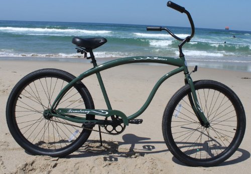 Firmstrong Bruiser Men's Single Speed Beach Cruiser Bicycle - Comfortable & Stylish Ride for Coastal Roads, Parks & Leisure Cycling