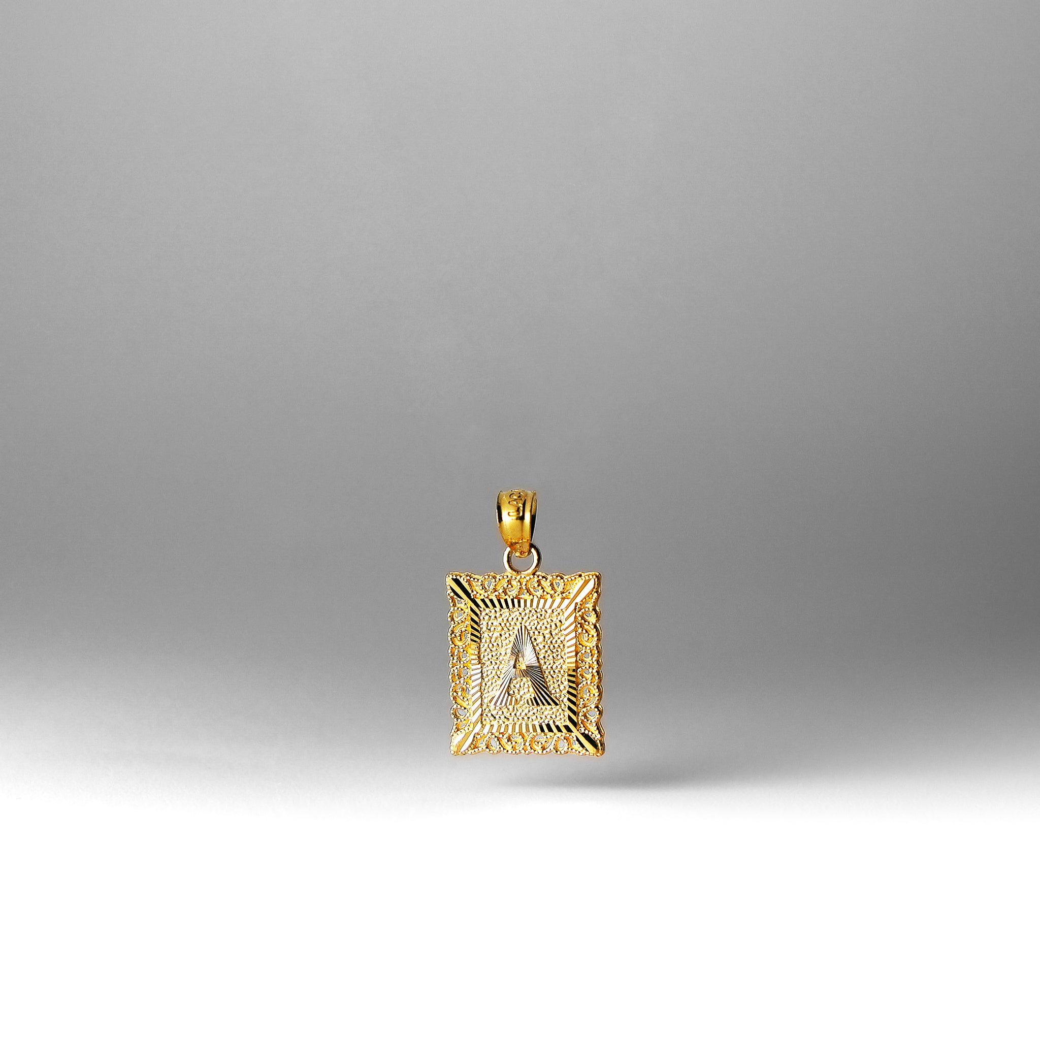 Gold Letter A Filigree Pendant Necklace for Women - Elegant Initial A to Z Alphabet Jewelry for Gifts, Parties & Everyday Wear