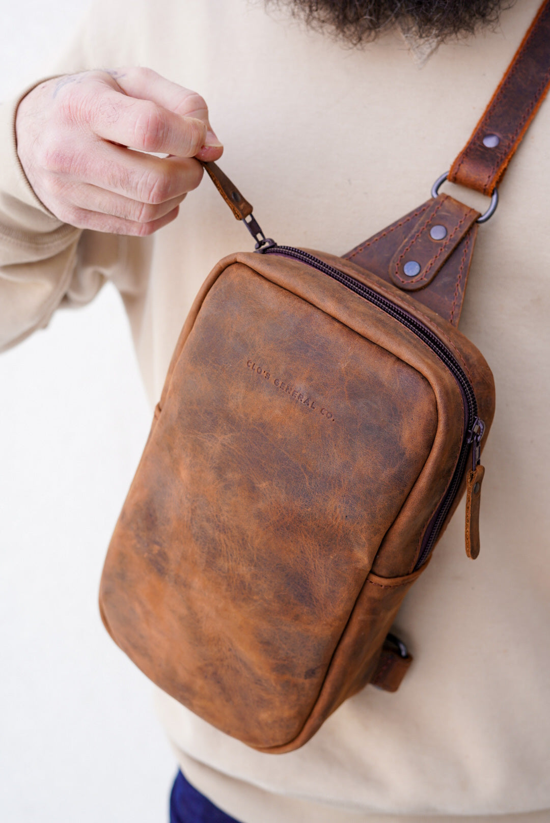 Stylish Sling Bag - Pandora Cove Brown Crossbody Bag for Men & Women | Perfect for Travel, Hiking, and Everyday Use