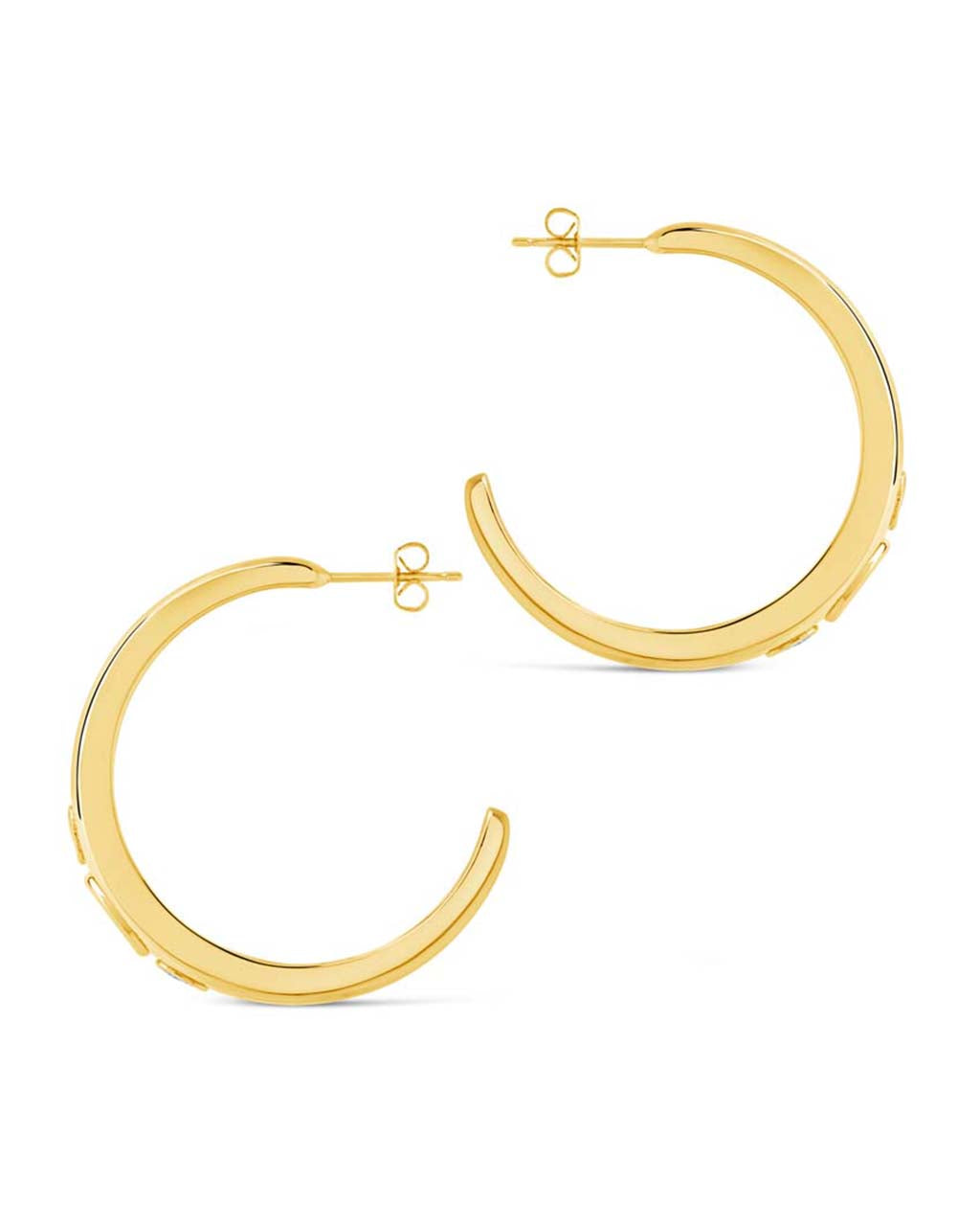 Soren Oval CZ Statement Hoops - Elegant Cubic Zirconia Earrings for Women, Perfect for Parties, Weddings & Special Occasions