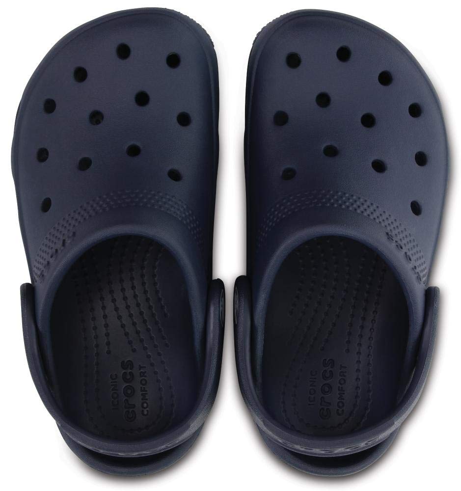 Crocs Kids Coast Clog Water Shoes for Toddler & Little Kids - Navy Blue Size 12 | Comfortable & Lightweight for Beach, Pool & Outdoor Play