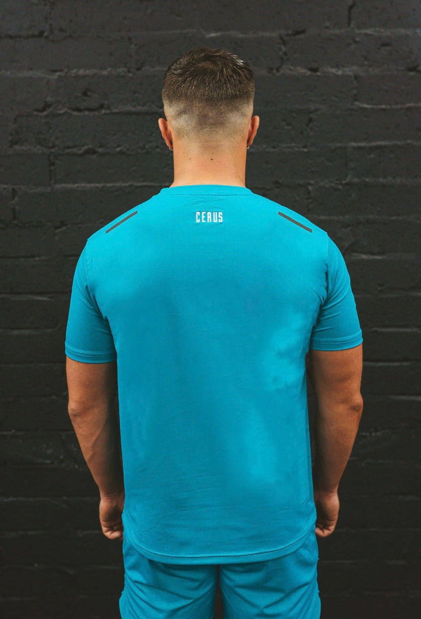 Cerus Teal Janus Men's T-Shirt - Premium Cotton Comfort Fit Casual Tee for Everyday Wear | Gym, Workout, Street Style & Lounge