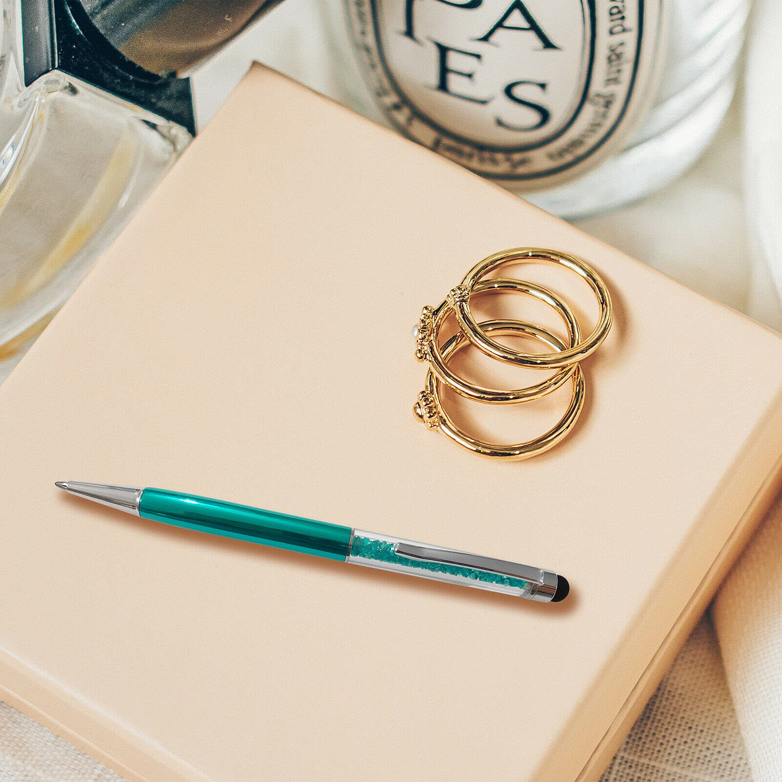 Crystal Stylus Pen - Aqua Blue for Touchscreens & Writing