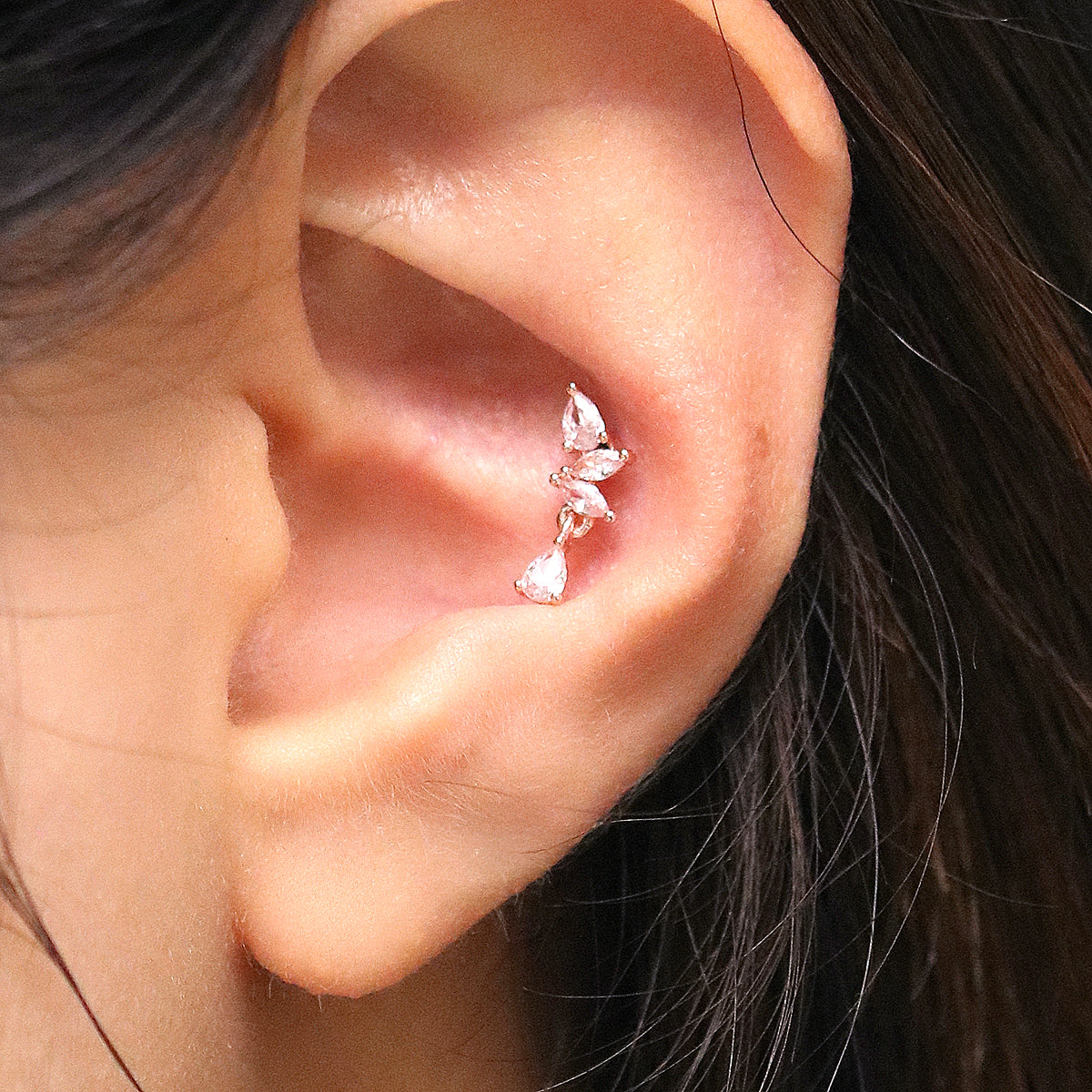 Cubic Charm Piercing - Stylish Body Jewelry for Ear, Nose & Cartilage | Perfect for Everyday Wear & Special Occasions