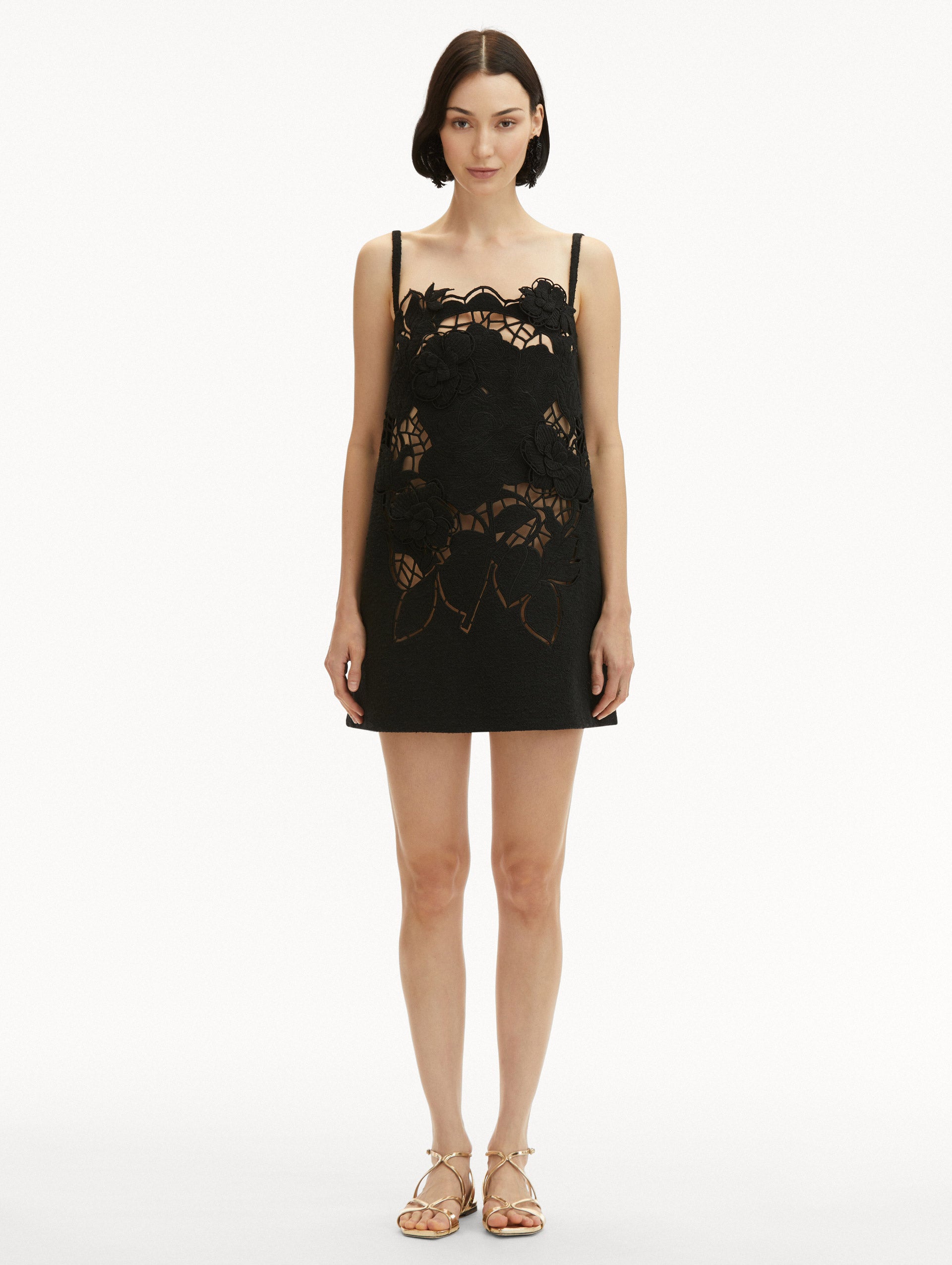 English Rose Cutout Trapeze Dress - Floral Summer Dress for Women | Perfect for Garden Parties, Weddings & Date Nights