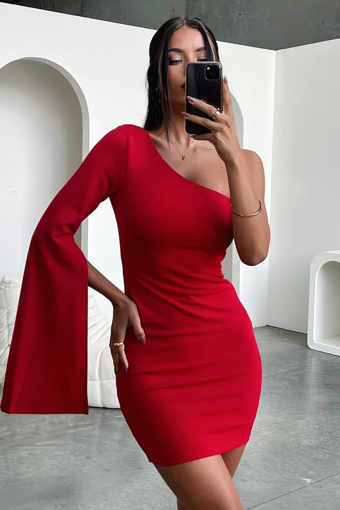 Elegant Red Cologne Dress for Women - Perfect for Parties, Weddings & Special Occasions