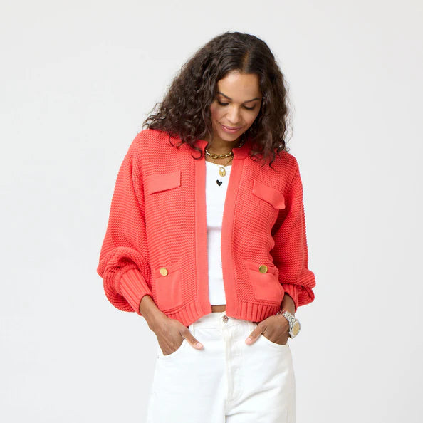 Alaina Lobster Print Cardigan for Women - Stylish & Comfortable Knit Sweater for Casual Wear, Office, and Fall Outfits