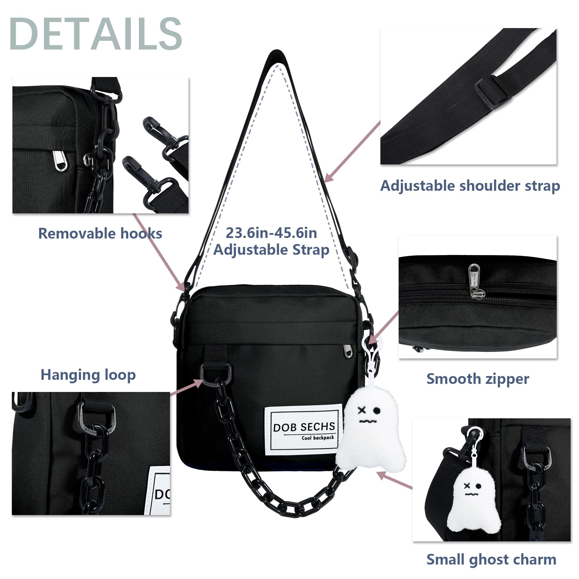 DOB SECHS Women's Small Crossbody Purse - Stylish Messenger Shoulder Bag for Everyday Use, Travel & Work