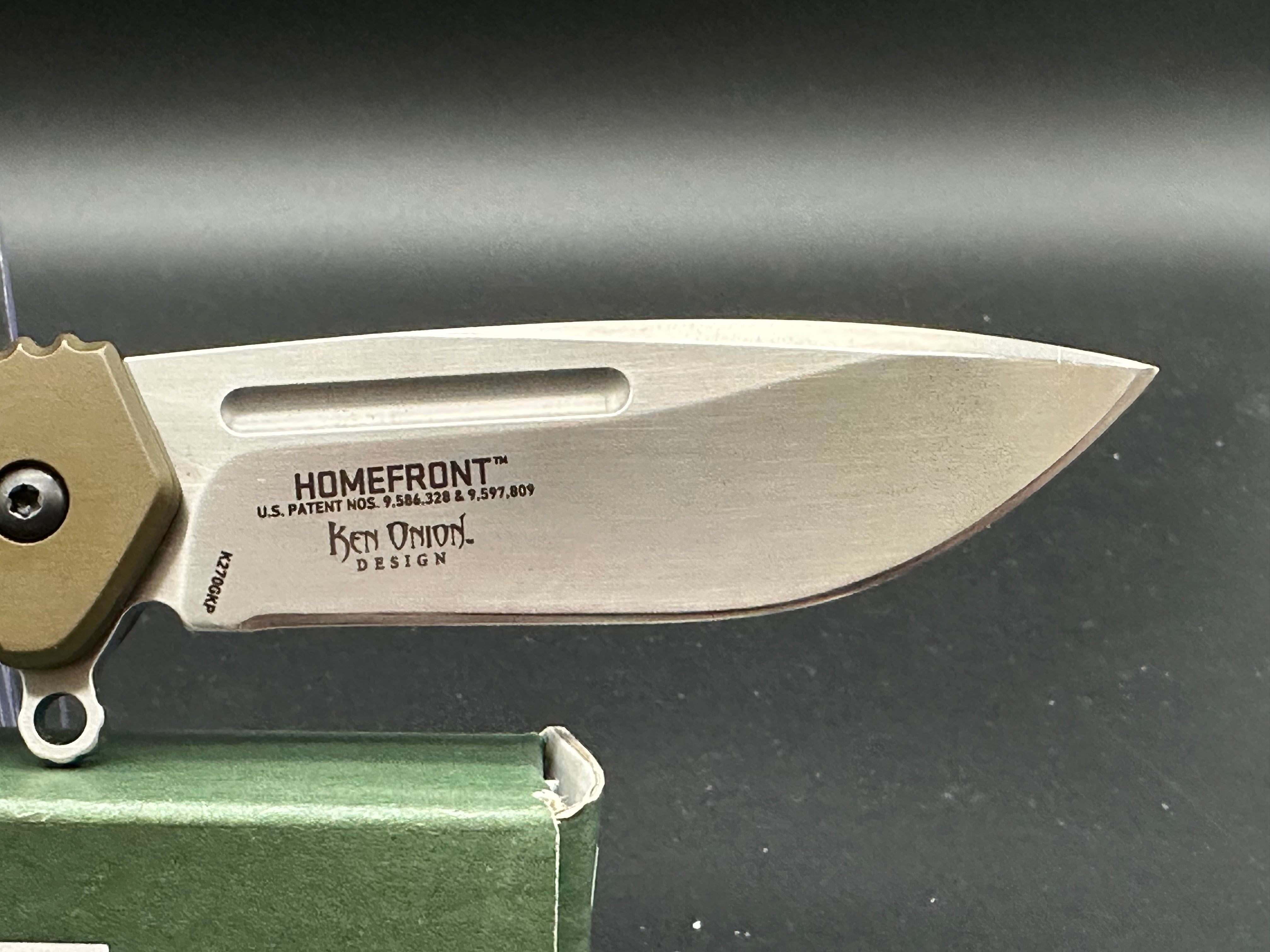 CRKT Homefront Folding Knife - Green Aluminum Handle, EDC Pocket Knife for Camping, Hiking & Outdoor Adventures