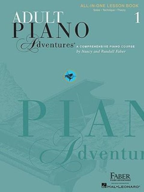 Adult Piano Adventures All-in-One Lesson Book 1 - Spiral Bound by Nancy Faber | Beginner Piano Learning Method for Adults | Perfect for Home Practice & Self-Study