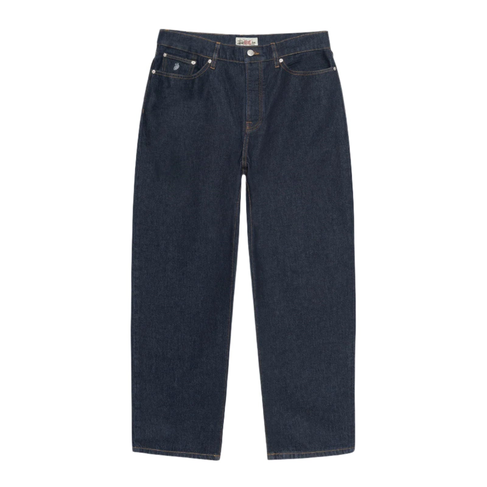 Stussy Big Ol' Jean Denim - Vintage Washed Relaxed Fit Men's Jeans for Casual Streetwear & Hip Hop Fashion | Perfect for Everyday Wear, Urban Outfits & Music Festivals