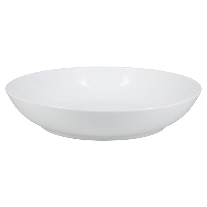 Premium Epoch White Porcelain Pasta Bowl Set - 8.5 Inch Elegant Dinner Plates for Italian Cuisine, Restaurant Style Serving Dishes - Perfect for Spaghetti, Salad, Soup & Home Dining Decor