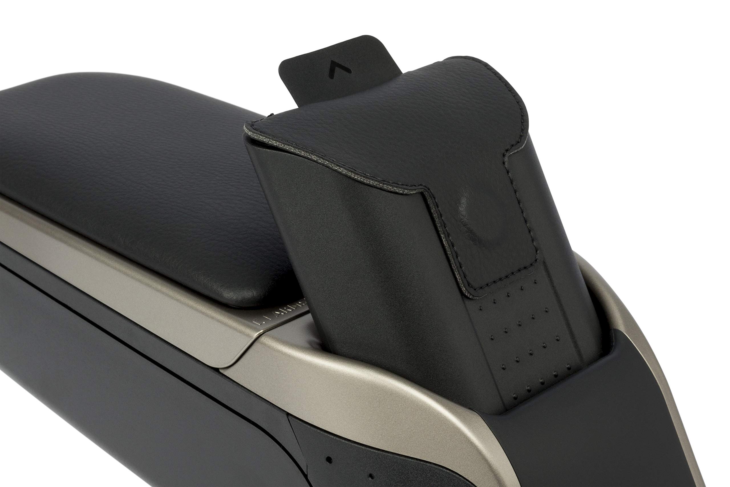 Armster 2 Black/Grey Car Seat Armrest with Storage Compartment & Foldable Design - Perfect for SEAT Arona (2018-2023) Models | Ideal for Long Drives & Road Trips
