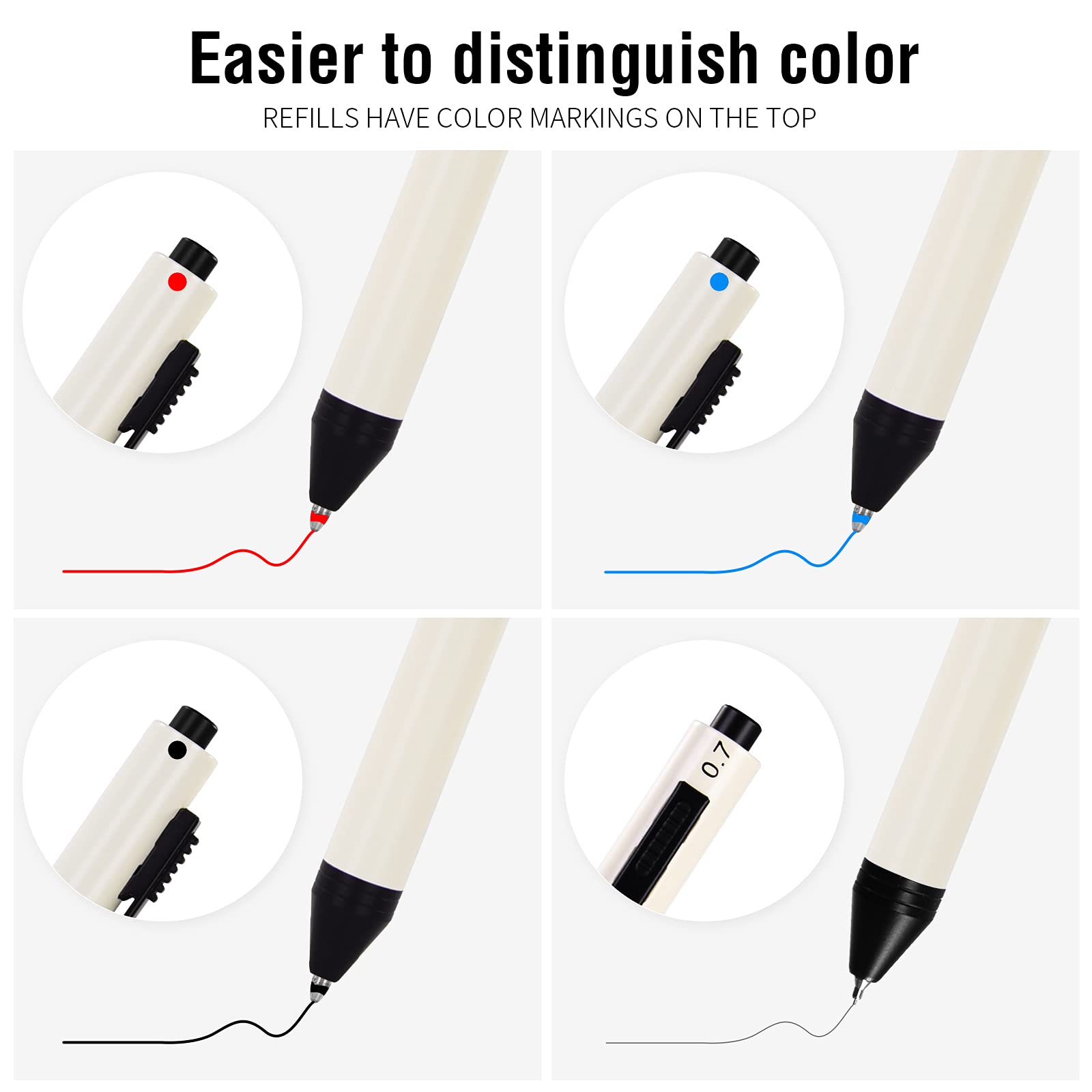 Custom 4-in-1 Ballpoint Pen with Stylus - Personalized Multicolor Gift for Office & School (White)